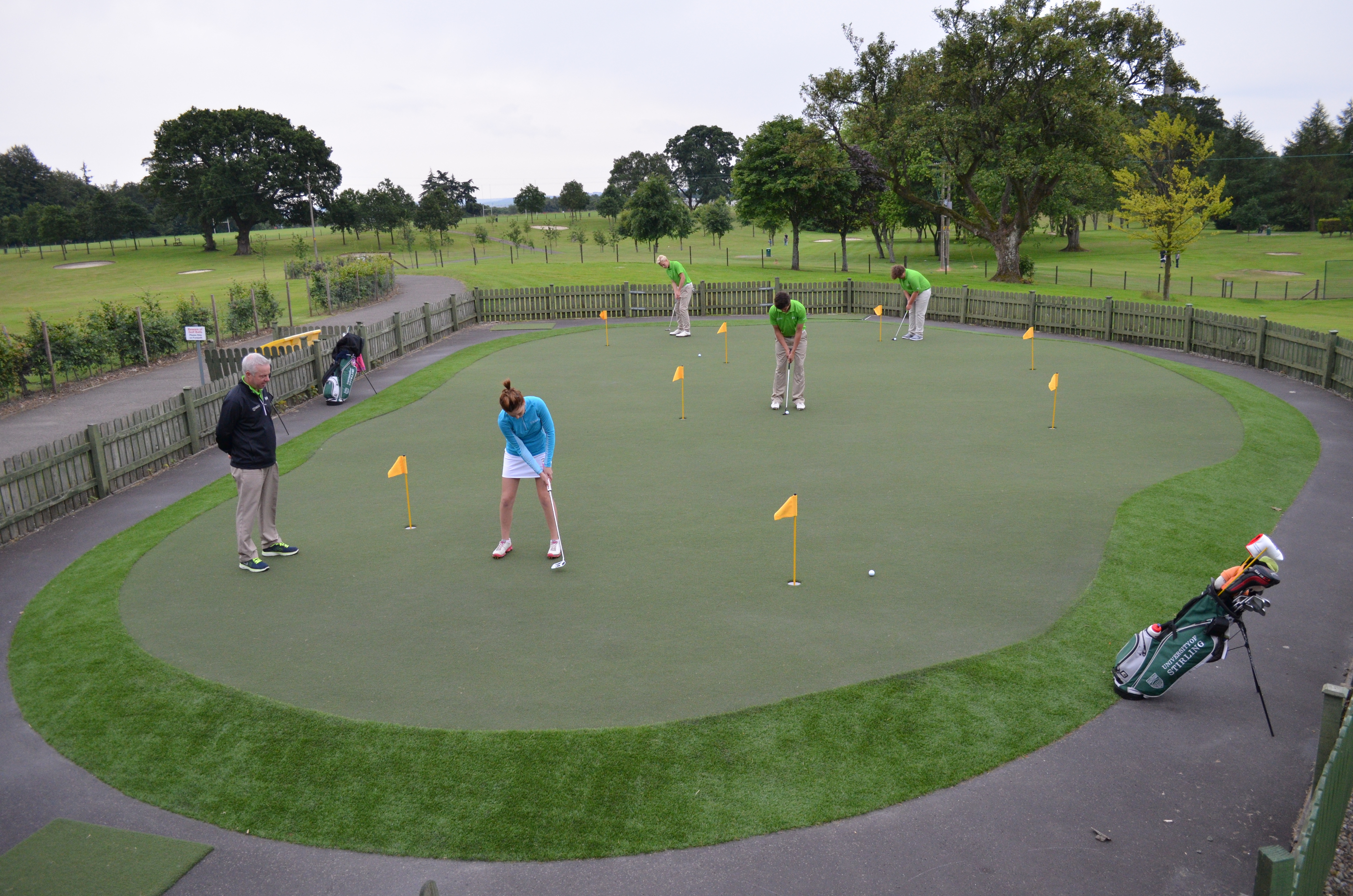 Putting Green in use at Stirling University